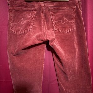 The Stevie Petite Petite Slim Straight Red Corduroy Size 28P